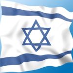 Flag Israel Indicates Middle East And Destination Stock Photo
