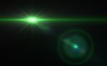 Design Natural Green Lens Flare. Rays Background.green Shinny Effects Stock Photo