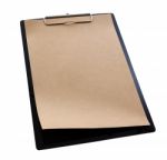 Clipboard Isolated On White Stock Photo
