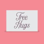 Free Hugs Sign Stock Photo