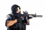 S.w.a.t. Special Police Team Stock Photo