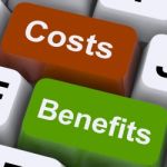 Costs Benefits Keys Stock Photo