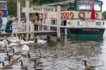 Windsor, Maidenhead & Windsor/uk - July 22 : Boats, Birds And Pe Stock Photo