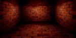 Red Room With Brick Wall Stock Photo