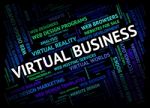 Virtual Business Shows Contract Out And Businesses Stock Photo
