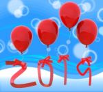 New Year Represents Joy Celebrating And Festive Stock Photo