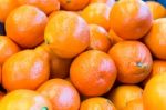 Fruit Stack Of Many Tangerines Stock Photo