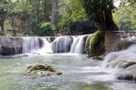 Deep Forest Waterfall(jed Sao Noi Waterfall) Saraburi, Thailand Stock Photo