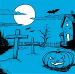 Hand Drawn Halloween -  Illustration Stock Photo