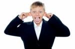 Funny Young Boy Stock Photo