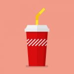 Soft Drink In Flat Style Stock Photo