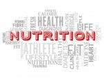 Nutrition Words Means Diets Diet And Sustenance Stock Photo