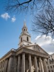 St Martin-in-the-fields Church  Trafalgar Square Stock Photo