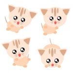 Cartoon Cat Illustration Stock Photo