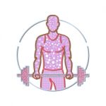 Personal Trainer Lifting Barbell Memphis Style Stock Photo