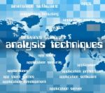 Analysis Techniques Represents Data Analytics And Mo Stock Photo