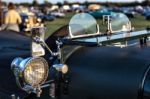 Close-up Of A Vintage Bentley Parked At Goodwood Stock Photo