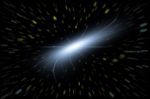 Spiral Galaxy Explore Simulation Stock Photo