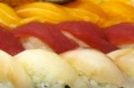 Fresh Sushi Dinner Stock Photo