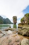 Landscape Khao Tapu Or James Bond Island Stock Photo