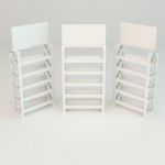 White Shelves Truss Stock Photo