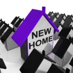 New Home House Means Buying Or Renting Out Property Stock Photo