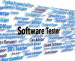 Software Tester Means Investigator Occupations And Softwares Stock Photo