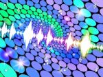 Sound Wave Shows Soundwaves Backgrounds And Graph Stock Photo