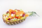 Fruit Salad And Vegetables Stock Photo