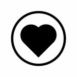 Heart Icon -  Iconic Design Stock Photo