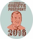 Chris Christie President 2016 Oval Stock Photo