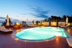 Swimming Pool Of Luxury Hotel Stock Photo