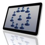 Social Network Group Of Tablet Pc Stock Photo