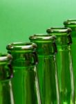 Green Bottle Tops Stock Photo