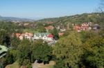 Bran, Transylvania/romania - September 20 : View Of Bran From Dr Stock Photo