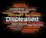 Displeased Word Means Put Out And Aggravate Stock Photo