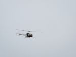 Agusta Bell Sioux Ah Mk1 - Xt131 (g-cicn) Flying Over Dunsfold A Stock Photo