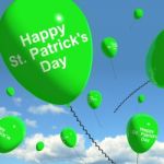 St Patrick S Day On Balloons Stock Photo