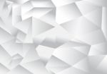 Polygon Pattern Abstract Background, White And Grey Theme, , Illustration, Copy Space For Text Stock Photo