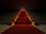 3ds Red Carpet Halloween Stock Photo