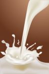 Milk Splash Stock Photo