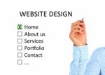 Website Design Stock Photo