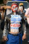Bangkok - November 11, 2013 : Anti-government Protesters At The Stock Photo