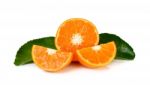 Oranges Fruit Isolated On A White Background Stock Photo