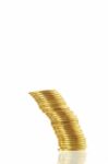 Stacked Gold Coin Stock Photo