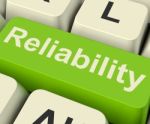 Reliability Computer Key Stock Photo