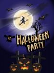 Halloween Party Concept Background Stock Photo