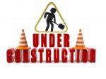 Under Construction 3d Illustration Stock Photo