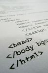 Html Code Stock Photo