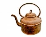 Old Rusted Kettle Stock Photo